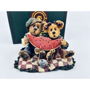 Boyds Bear Bearstone Buster and Melonie McRind…Sweet Memories W/box